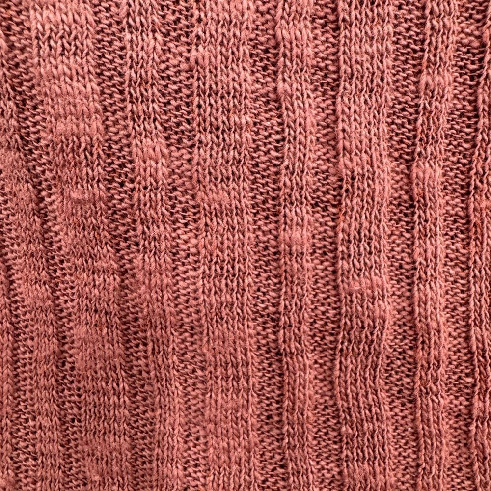3/$20 Bloomfield Dusty Pink Ribbed Textured Open front Long-Sleeve size Small - Picture 3 of 5